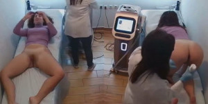 Hidden cam in the beauty shop (Intimate Waxing 290-293)