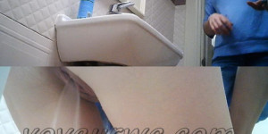 WC 2679-2884 (Spying on women peeing in the restaurant WC)
