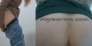 Hidden camera in toilet recorded women (Street Toilet 2021_381-390)