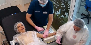 Woman secretly filmed during a Gynecological Examination (Gynecologist Examination 472-477)