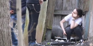 PissWC 281-282-283 (Voyeur spying girls pissing outdoors)