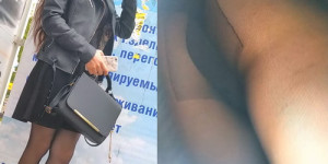 Upskirt Mega 47-51 (Upskirt of girls in the street and stores - voyeur video)